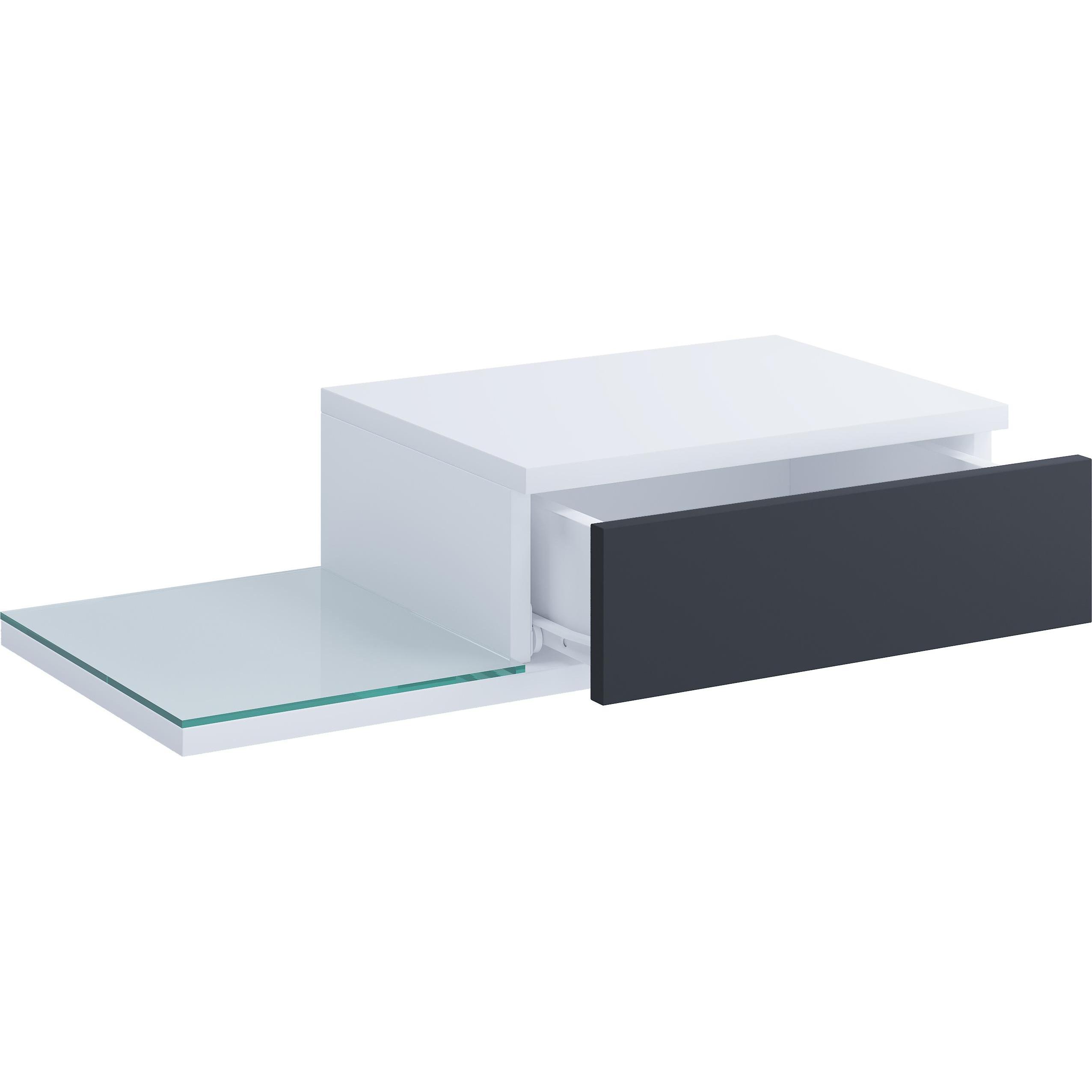 VCM, Nachttisch, Design Wandschublade Nachttisch KonsilaL (65 x 30 x 15 cm)