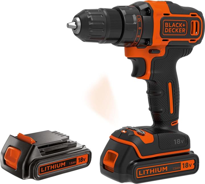 Produktbild Black & Decker & Decker BDCDD186KB Bohrmaschine Ohne Schlüssel