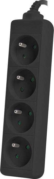 Image du produit Lanberg PS0-04E-0100-IEC-BK Câble d'extension 4 sorties AC Indoor (4 x, C14, 1 m)