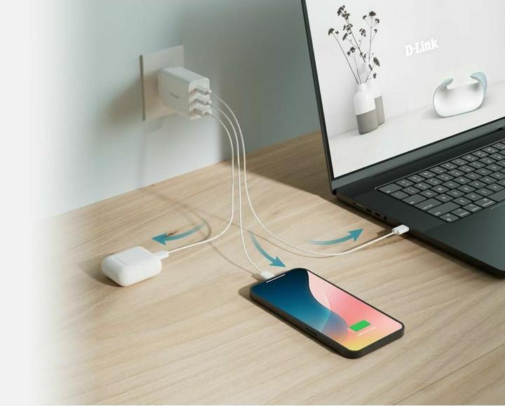 Produktbild D-Link 65W GAN CHARGER (65 W, 3 Ports)