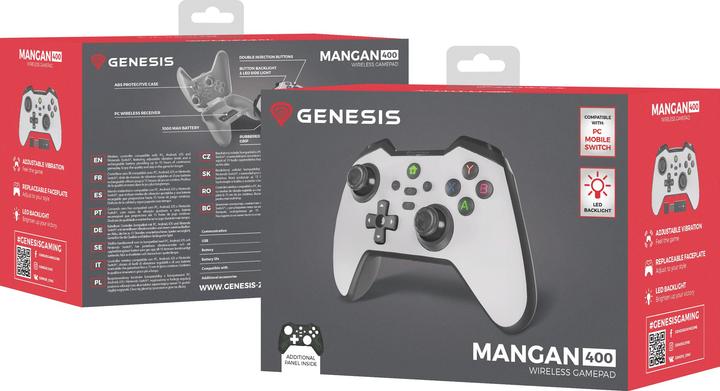 Produktbild Genesis Gamepad MANGAN 400 kabelgeb. /schwarz (Android, iOS, Mac, PC, Switch)