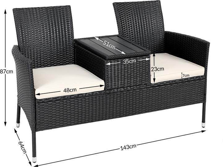 Actual product image Casaria Garden bench