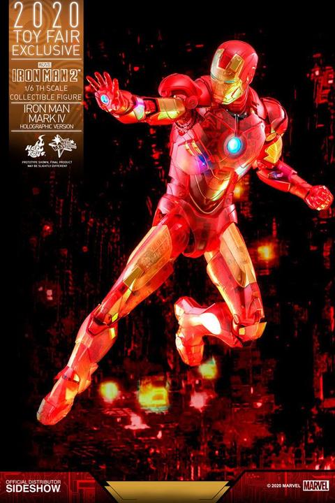 Actual product image Hot Toys Marvel Iron Man Mark IV 1:6 Movie Masterpiece Action Figure