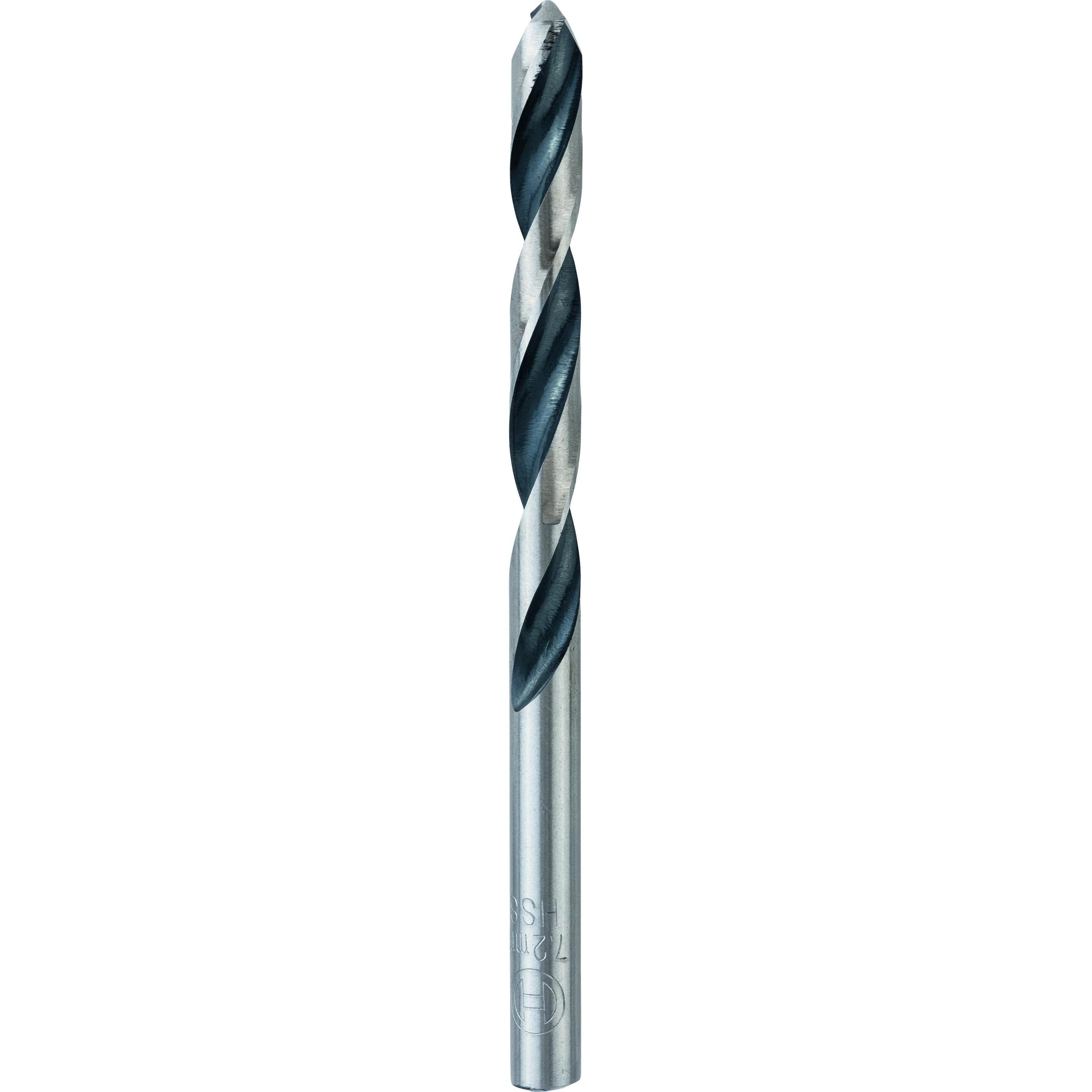 Bosch Professional Zubehör, Bohrereinsatz, Metallspiralbohrer HSS PointTeQ, DIN 338, 7,2 mm, 10er-Pack (7.2 mm)