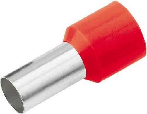 Cimco Wire end ferrule 1.5 mm² 10 mm Partially insulated Red 18 2248 100 pcs.