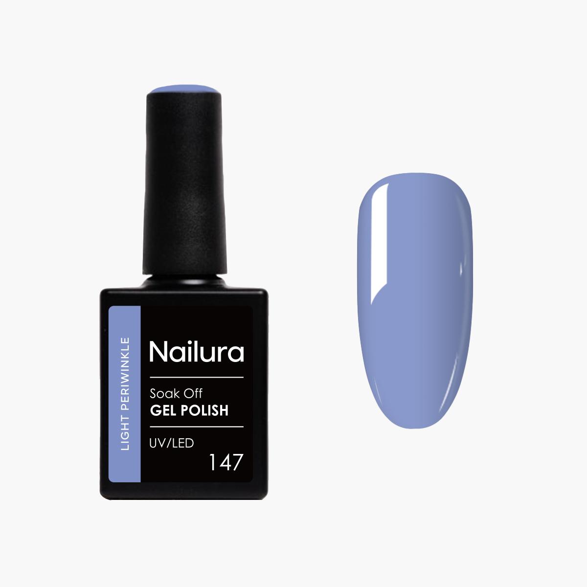 Nailura - Gel Polish 147 - Light Periwinkle - 10 ml (Light Periwinkle) (70166)