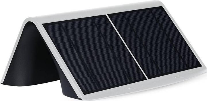 Image du produit V-TAC VT7677 Applique murale solaire à LED 6,8 WBlanc naturel, corps blanc et noir (800 lm, IP65)
