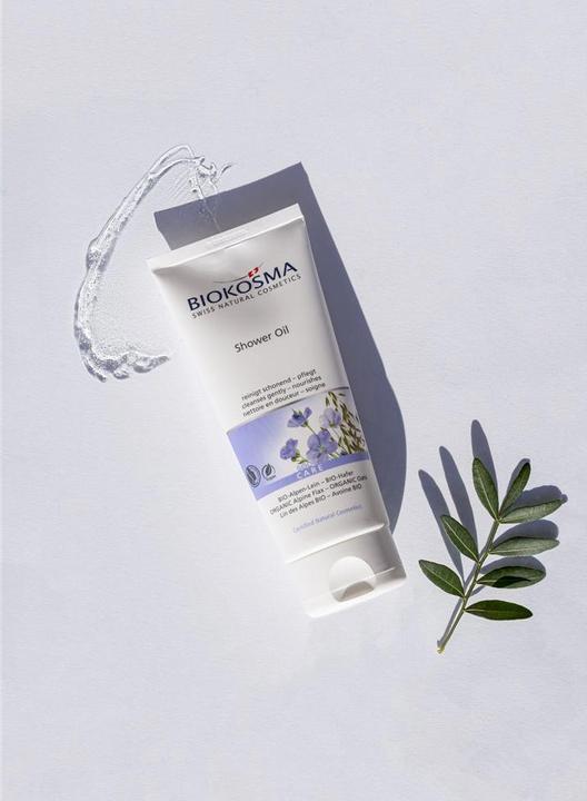 Produktbild Biokosma Shower Oil BIO-Alpen Lein BIO-Hafer (200 ml)