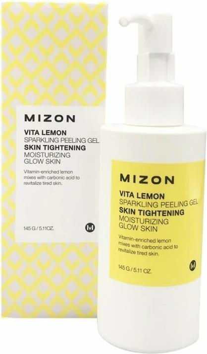 Produktbild Mizon Vita Lemon Sparkling Peeling Gel Moistruzing & Glow Skin Sparkling Face Scrub Lemon 145g (Reinigungspeeling)