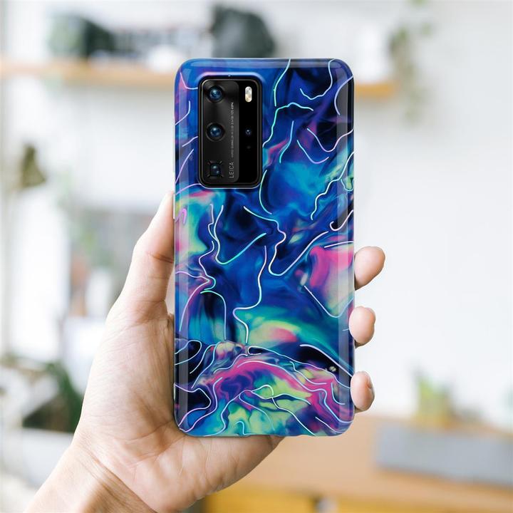Image du produit Cadorabo Couverture IMD TPU Marbre coloré (Huawei P40 Pro+)
