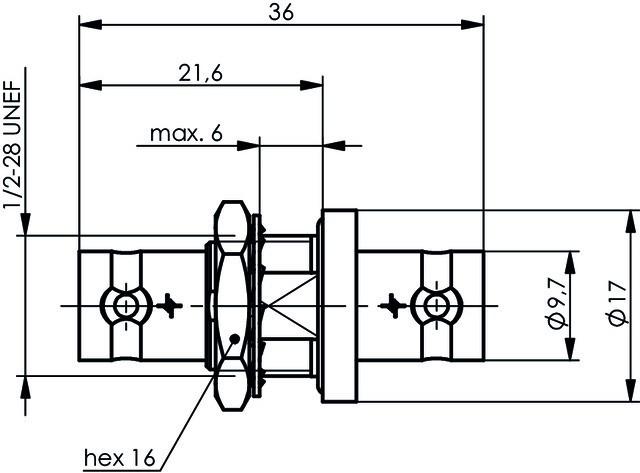 Produktbild Telegärtner BNC Kupplung (F-F)