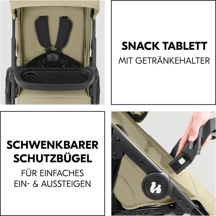 Actual product image Hauck Shop N Care Travel Set Olive