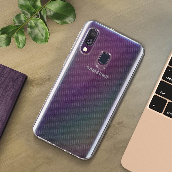 Actual product image Samsung Original ultra-thin protective case for Galaxy A40 - Transparent (Samsung Galaxy A40)
