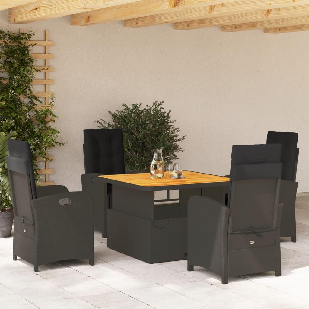 VidaXL, Gartentisch + Balkontisch, 10-tlg. Garten-Lounge-Set mit Kissen (110 cm)