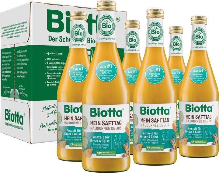 Produktbild Biotta Mein Safttag Nr. 1 (6 x 50 cl)