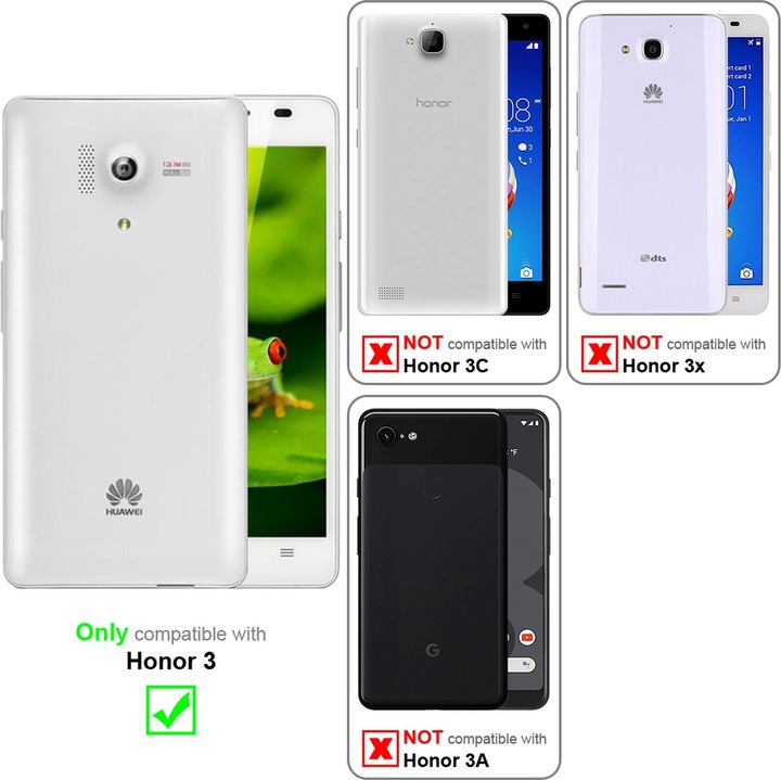 Actual product image Cadorabo TPU X-Line Cover (Honor 3)