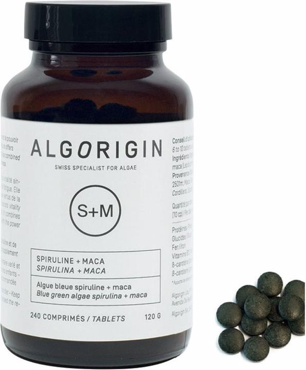 Image du produit Algorigin Spiruline + Maca cpr (240 pièce(s), Cachets, 280 g)