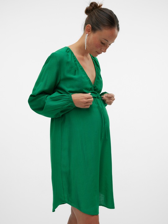 Immagine prodotto Mamalicious Vestibilità regolare Scollo a V Polsini elasticizzati Abito corto (XL)