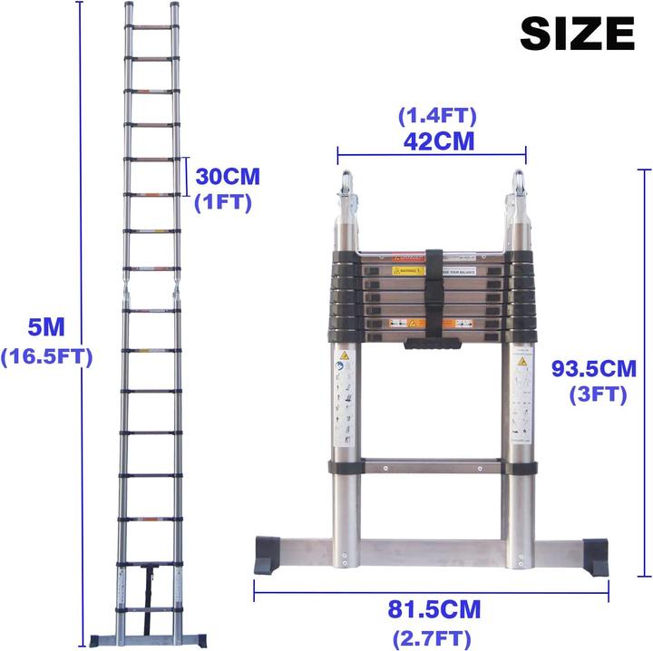 Produktbild Autofather Teleskopleiter (Teleskopleiter, 500 cm)
