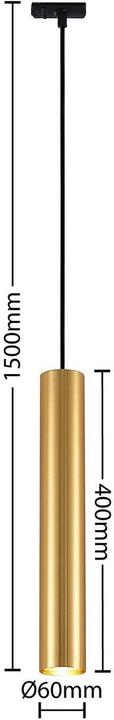 Actual product image Lindby Seet pendant lamp 1 phase rail gold (GU10)