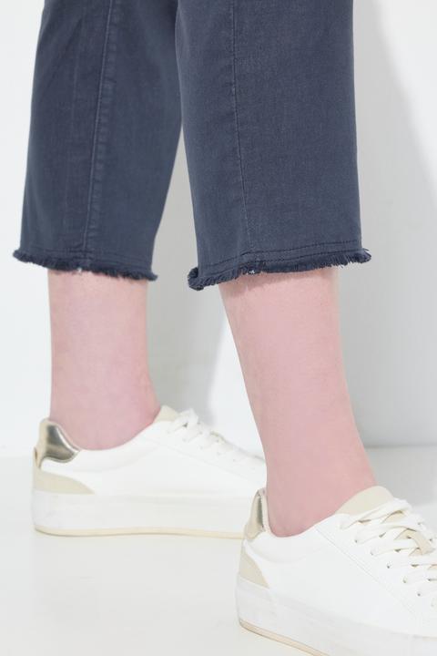 Produktbild Ulla Popken 7/8-Hose Sienna, Fransensaum, schmales Bein (56)