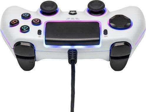 Productafbeelding GED Controller Wired Neon White Qubick (PS5)