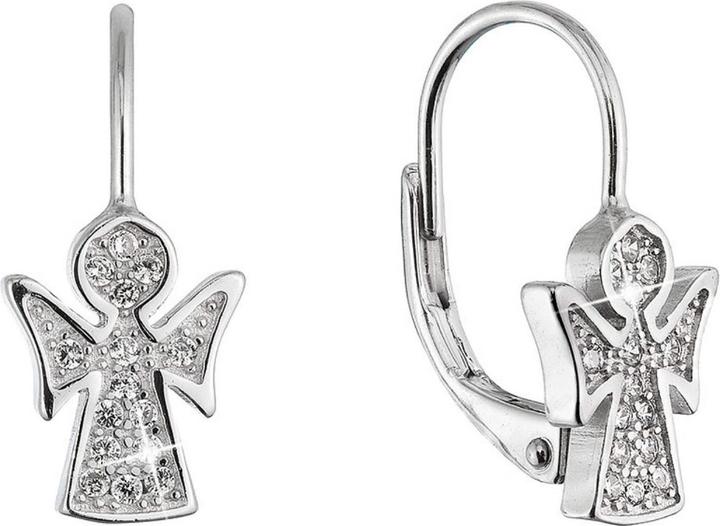 Immagine prodotto Evolution Group - Delicate silver earrings Angel with zircons 11543.1 (Argento)