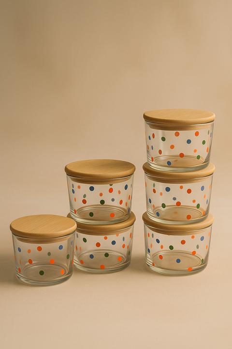 Actual product image Hermia Bead Storage Box Set 12 Pieces (0.22 l)