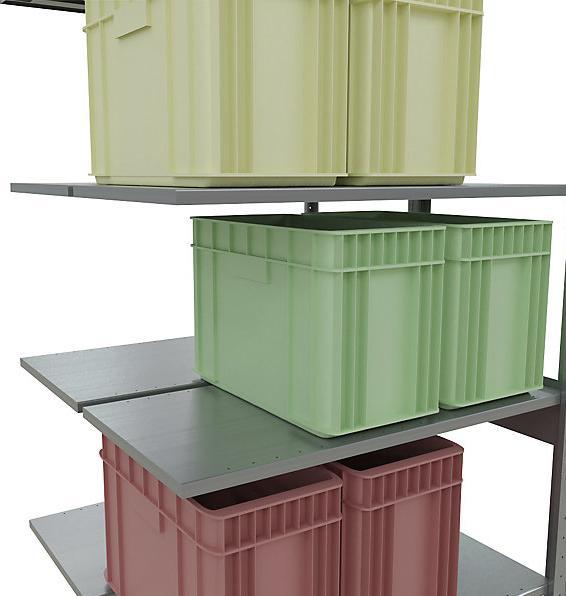 Actual product image eurokraft pro Boltless shelving, double row