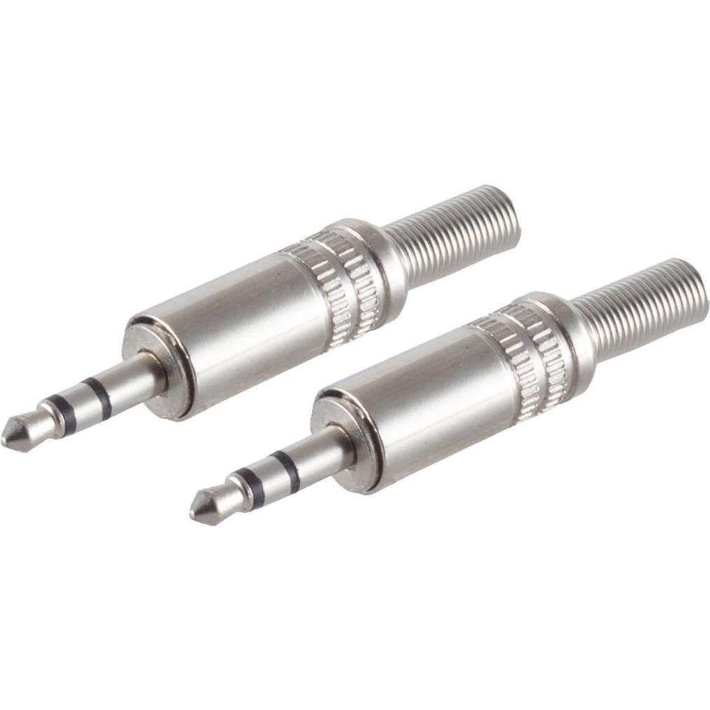 Shiverpeaks BS51200-M2 Drahtverbinder 3.5 mm Edelstahl, Audio Adapter, Silber