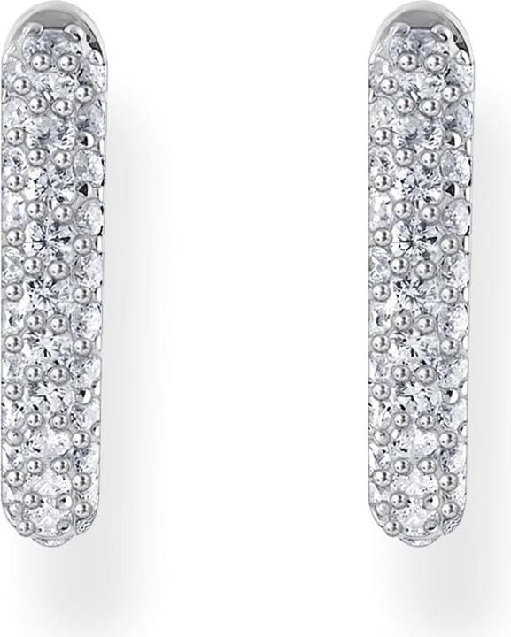 Produktbild Thomas Sabo Creolen mit weissem Zirkonia-Pavé (925 Sterlingsilber, 925er Silber, Silber 925, Sterling Silver)