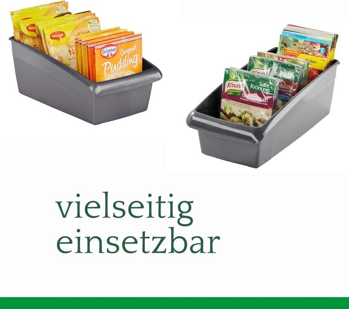 Produktbild Novaliv Suppentütenbox klein 2er Set Schubladen Organizer Küche - 25 x 12 cm WEISS (12 cm, 2x)