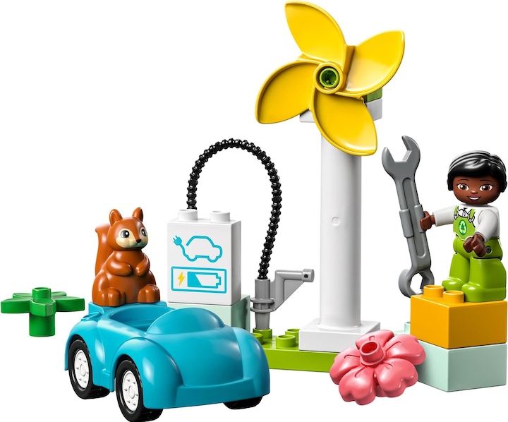 Produktbild LEGO Windrad und Elektroauto (10985)