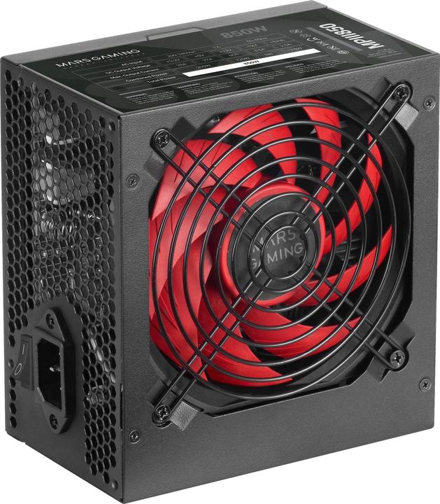 Produktbild Mars Gaming Alimentation ATX MPIII - 850W (Noir/Rouge) (850 W)