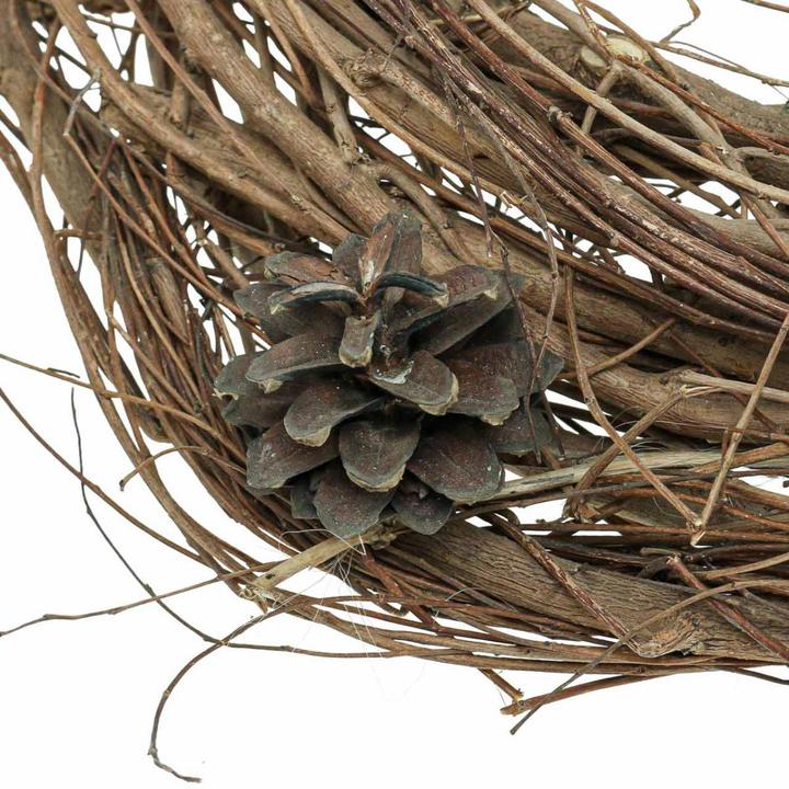 Produktbild Viana Natürlicher Dekokranz Ulmenzweigen und Zapfen verziert