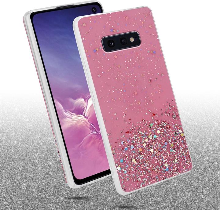 Actual product image Cadorabo TPU cover sparkling glitter (Samsung Galaxy S10e)