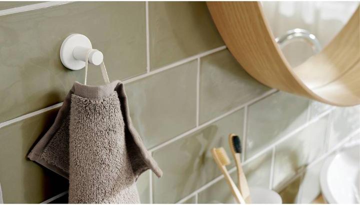 Actual product image tesa MOON WHITE Towel hook incl. adhesive solution without drilling