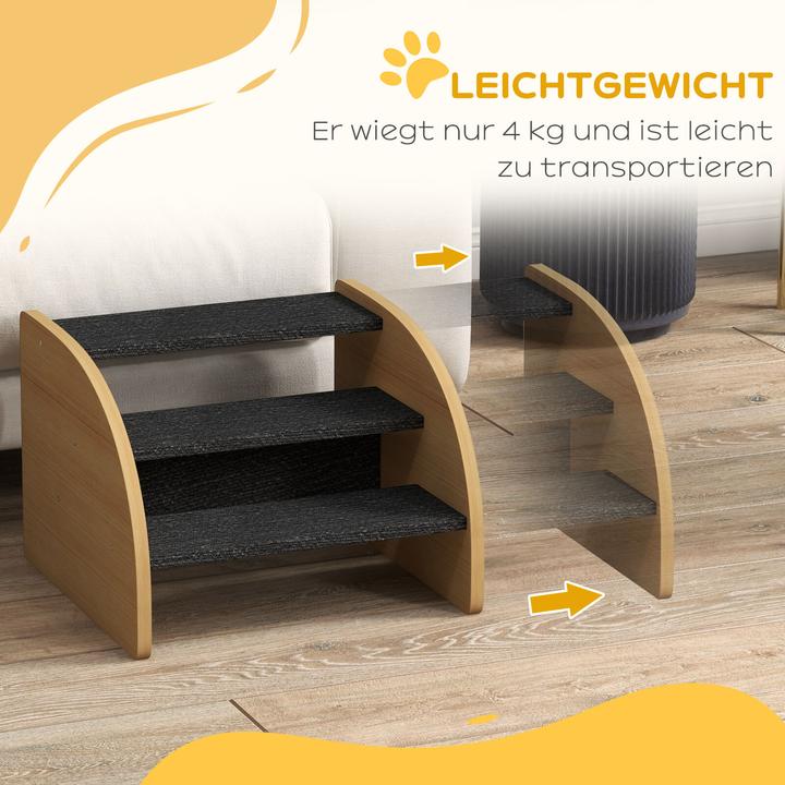 Actual product image PawHut Dog staircase with 8-9.5 cm step risers (Dog, Foldable)
