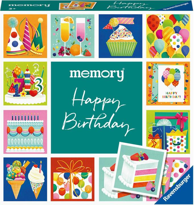 Produktbild Ravensburger moments memory® Happy Birthday - 22399 - Zum Geburtstag gratulieren mit dem (Deutsch, Englisch, Französisch, Italienisch, Niederländisch, Portugiesisch, Spanisch, 2 - 6 Spieler)
