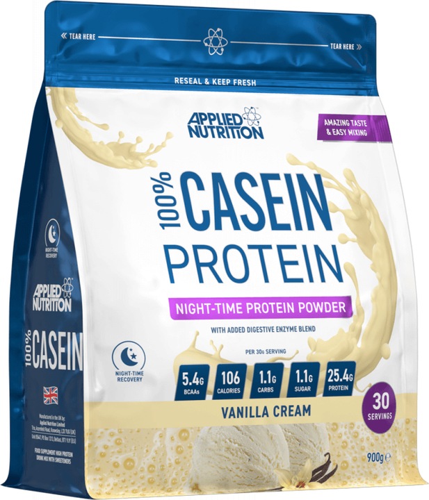 Produktbild Applied Nutririon 100% Casein Protein (Vanille, 1 Stk., 900 g)