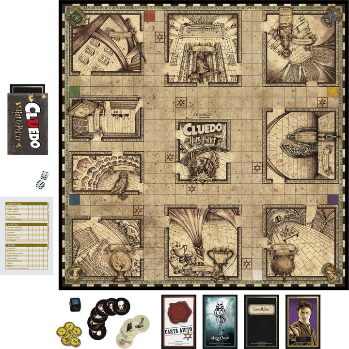 Productafbeelding Hasbro Gaming Cluedo: Tovenaarswereld Harry Potter Editie Bordspel (Italiaans)
