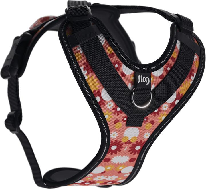 Produktbild Julius-K9 K9 Longwalk light sele w/handle+trackerpocket,Pink flower,M (M, Hund, Allgemein)