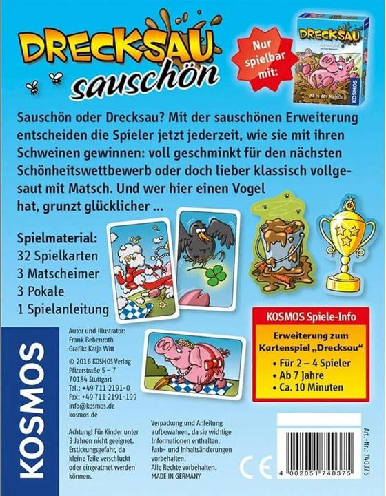 Produktbild Kosmos Drecksau Sauschön (Deutsch, 2 - 4 Spieler)