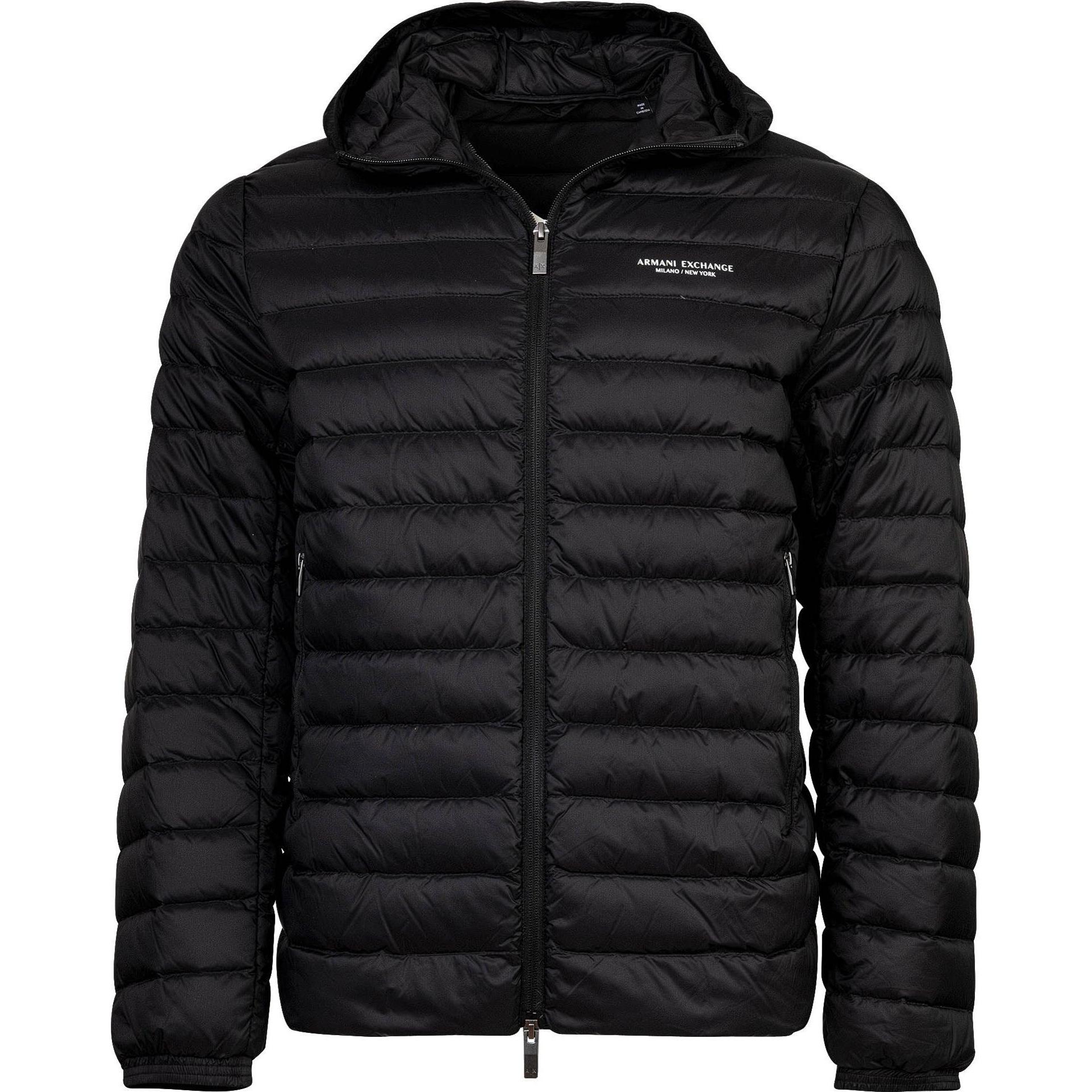 Armani Exchange, Herren, Winterjacken, Down Jacket, Schwarz, (S)