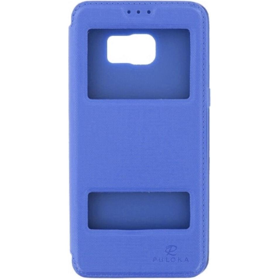 Thumbnail - Puloka Flip Case Samsung Galaxy S6 Edge Plus - Blue (Samsung Galaxy S6 Edge+), Smartphone Hülle, Blau