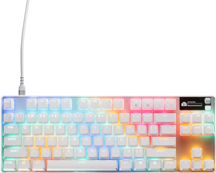 Actual product image SteelSeries Apex Pro TKL Gen 3 White DE (DE, Cable)