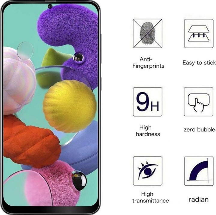 Immagine prodotto Screenguard Samsung Galaxy A51 4G Pellicola di vetro protettiva a schermo intero 2.5D 9H (1 pz., Samsung Galaxy A51)