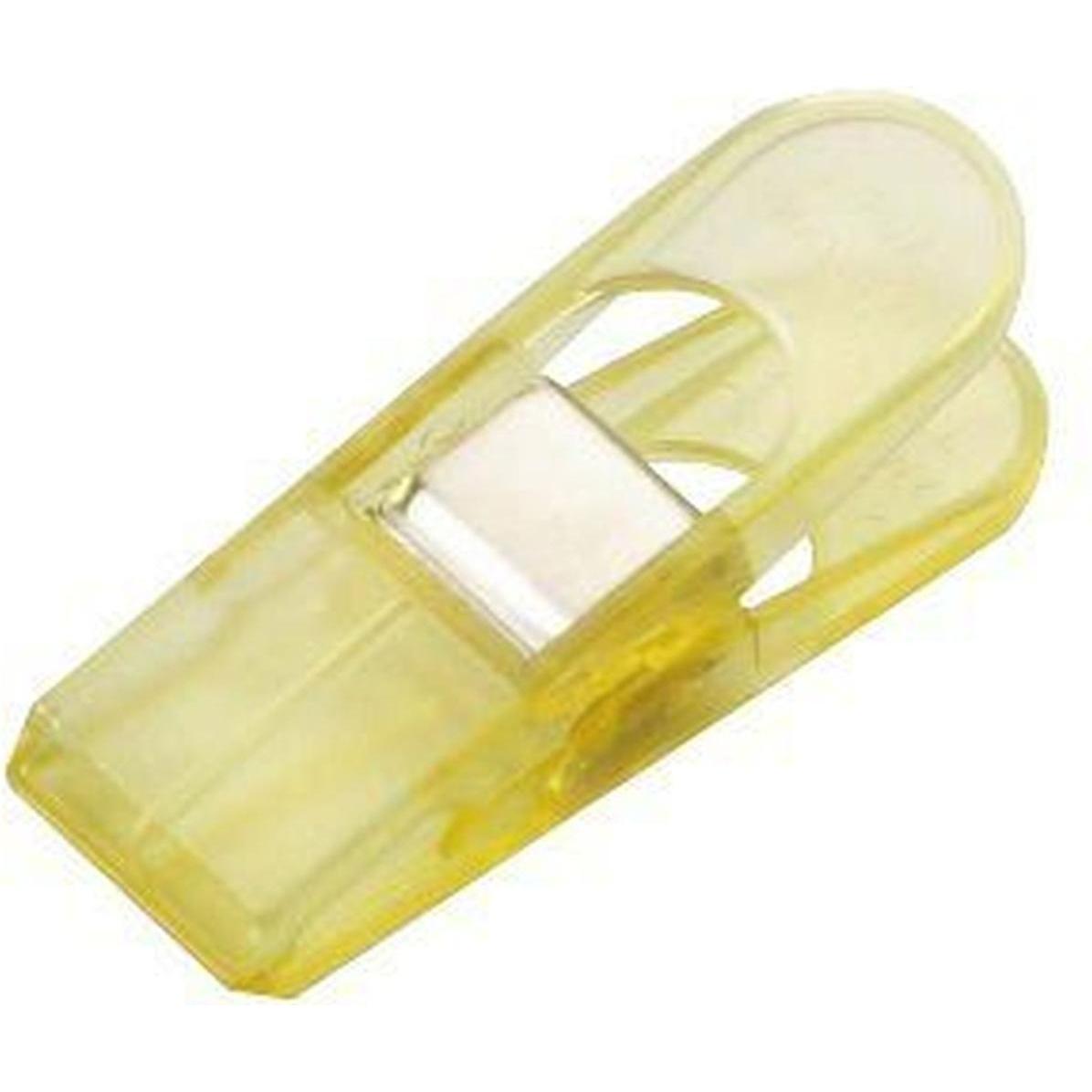 Laurel, Büroklammer, Briefklemmer Multi Clip Maxi Peg 26x80mm VE=100 Stück kristallgelb (1 x)