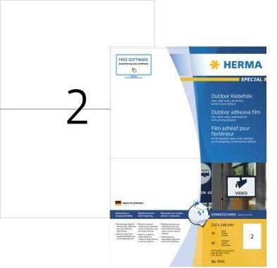 Actual product image HERMA Weatherproof shipping labels A4
