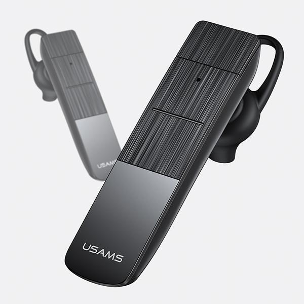 Thumbnail - Usams Sluchawka Bluetooth 5.0 BT2 czarnyblack BHUBT201 USAMS-BT2 (Kabellos, USB-C), Office Headset, Schwarz